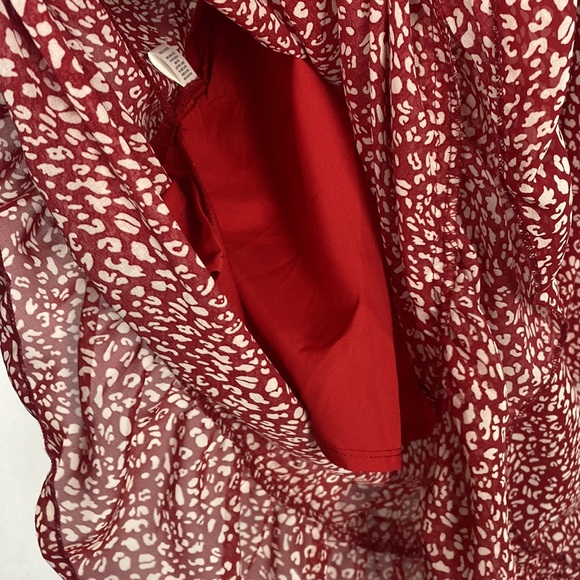 Melody Red and White Capri Midi Dress NWT - Picture 11 of 16